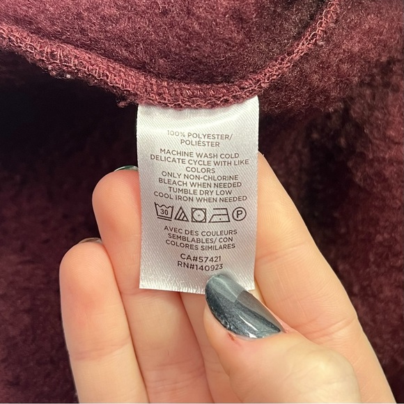 LOFT Sherpa Sweatshirt - red, M - Picture 5 of 11